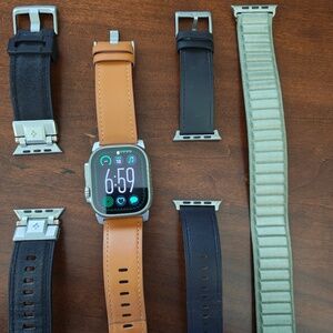 Apple Watch Ultra 2 (GPS + Cellular) Titanium with Olive Alpine Loop